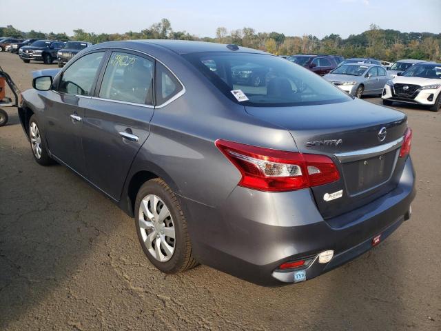 3N1AB7AP4HY252888 - 2017 NISSAN SENTRA S GRAY photo 2