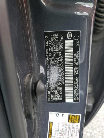 JTDKN3DU9D5655906 - 2013 TOYOTA PRIUS GRAY photo 12