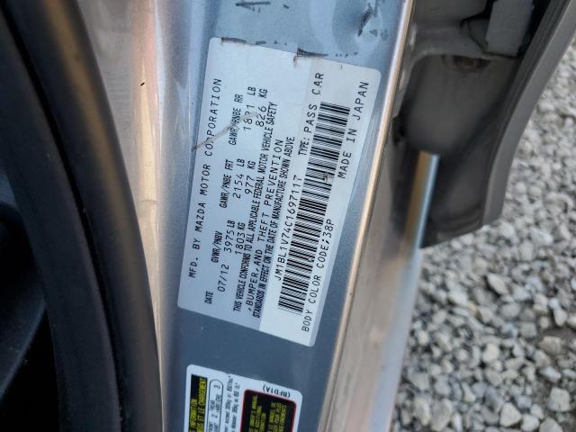 JM1BL1V74C1697117 - 2012 MAZDA 3 I GRAY photo 12