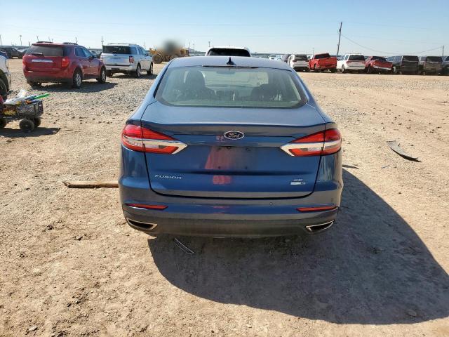 3FA6P0T99KR260843 - 2019 FORD FUSION SE BLUE photo 6