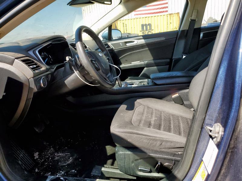 3FA6P0T99KR260843 - 2019 FORD FUSION SE BLUE photo 7