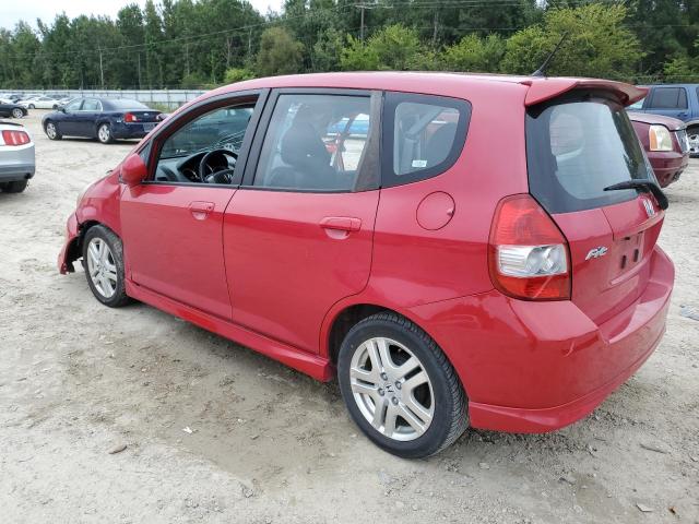 JHMGD376X7S052330 - 2007 HONDA FIT S RED photo 2