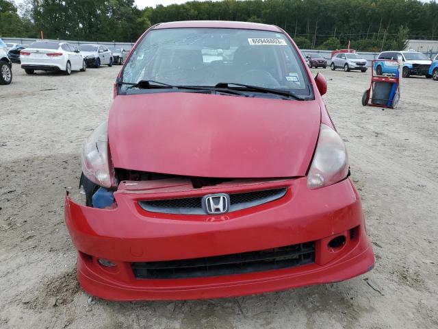 JHMGD376X7S052330 - 2007 HONDA FIT S 红色 照片 5