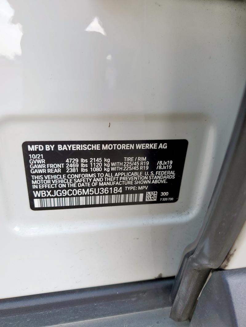 WBXJG9C06M5U36184 - 2021 BMW X1 XDRIVE28I WHITE photo 13