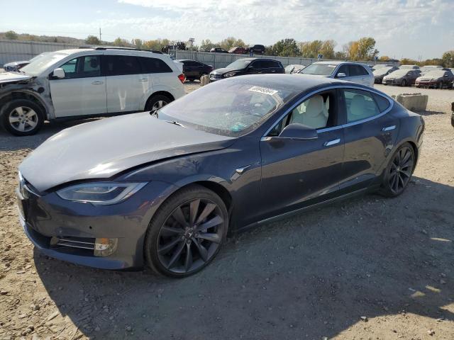5YJSA1E20HF204431 - 2017 TESLA MODEL S CHARCOAL photo 1