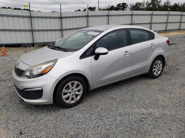 KNADM4A36G6640322 - 2016 KIA RIO LX SILVER photo 1