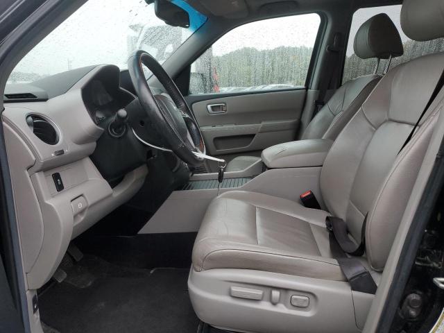 5FNYF4H68CB073043 - 2012 HONDA PILOT EXL BLACK photo 7