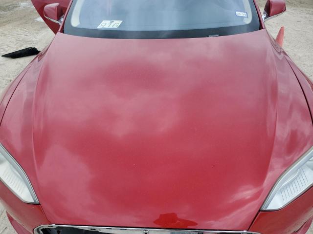 5YJSA1CG8DFP23039 - 2013 TESLA MODEL S RED photo 11