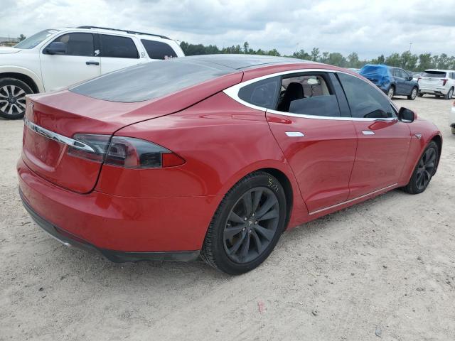 5YJSA1CG8DFP23039 - 2013 TESLA MODEL S RED photo 3