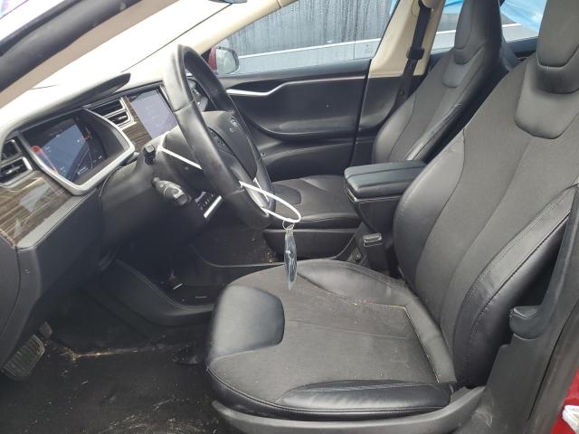 5YJSA1CG8DFP23039 - 2013 TESLA MODEL S RED photo 7