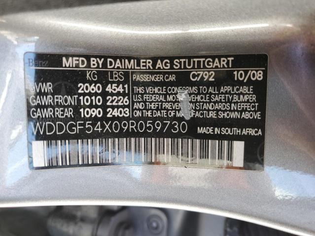 WDDGF54X09R059730 - 2009 MERCEDES-BENZ C 300 SILVER photo 12