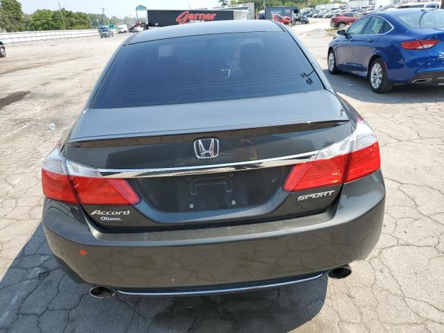 1HGCR2F5XDA188609 - 2013 HONDA ACCORD SPORT GRAY photo 6