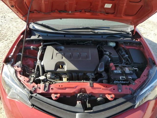 5YFBURHE8KP899748 - 2019 TOYOTA COROLLA L RED photo 11