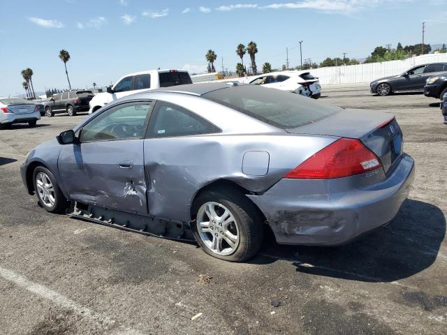 1HGCM72677A019744 - 2007 HONDA ACCORD EX BLUE photo 2