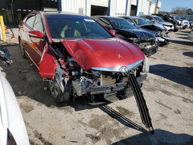 KMHEC4A49BA012842 - 2011 HYUNDAI SONATA HYBRID RED photo 4