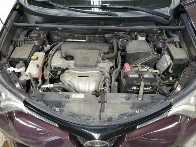 2T3BFREV9JW832742 - 2018 TOYOTA RAV4 LE PURPLE photo 12