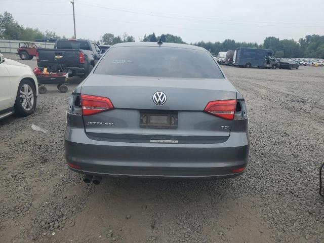3VWLA7AJ2FM226909 - 2015 VOLKSWAGEN JETTA TDI GRAY photo 6