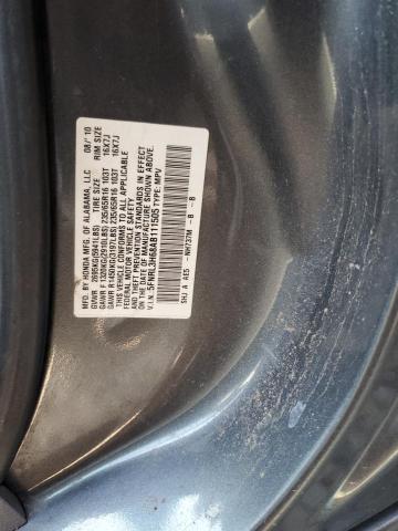 5FNRL3H68AB111505 - 2010 HONDA ODYSSEY EXL GRAY photo 13