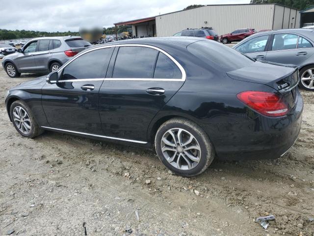 55SWF4KB7FU040261 - 2015 MERCEDES-BENZ C 300 4MATIC BLACK photo 2