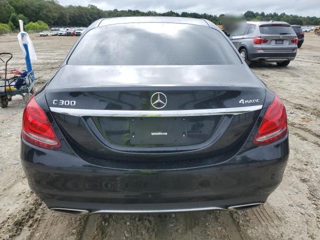 55SWF4KB7FU040261 - 2015 MERCEDES-BENZ C 300 4MATIC BLACK photo 6