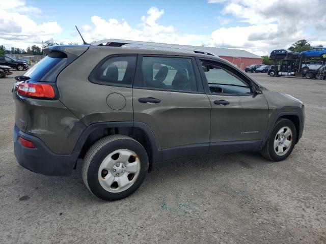 1C4PJLAB0GW115072 - 2016 JEEP CHEROKEE SPORT 绿色 照片 3
