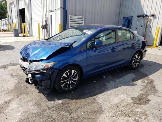 19XFB2F81FE250425 - 2015 HONDA CIVIC EX BLUE photo 1