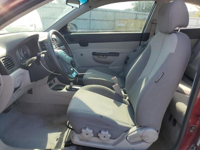 KMHCM36CX7U045837 - 2007 HYUNDAI ACCENT GS BURGUNDY photo 7