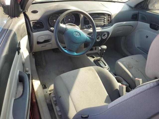 KMHCM36CX7U045837 - 2007 HYUNDAI ACCENT GS BURGUNDY photo 8