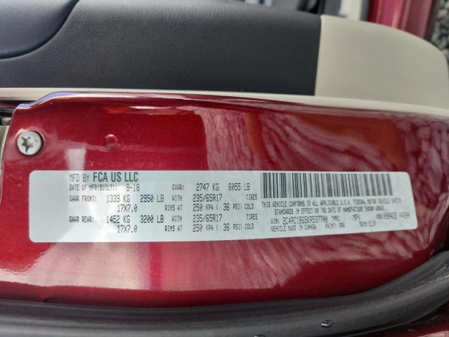 2C4RC1BG5KR537700 - 2019 CHRYSLER PACIFICA TOURING L MAROON photo 13