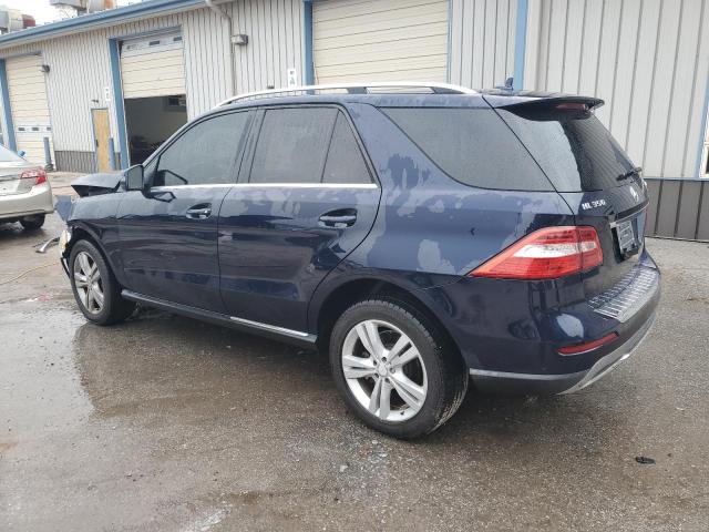 4JGDA5HB7EA269479 - 2014 MERCEDES-BENZ ML 350 4MATIC BLUE photo 2