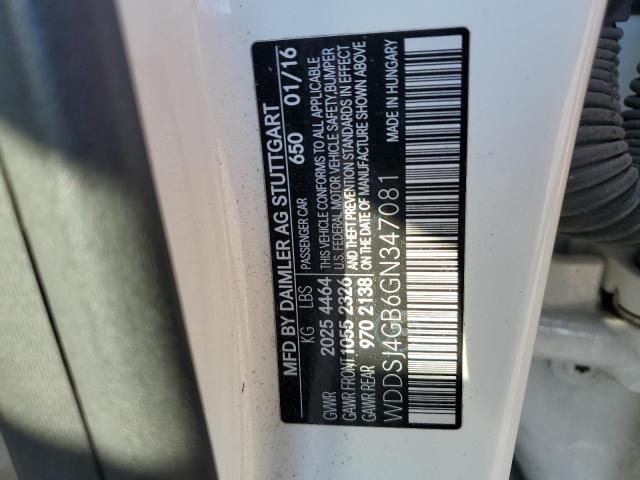 WDDSJ4GB6GN347081 - 2016 MERCEDES-BENZ CLA 250 4MATIC WHITE photo 13