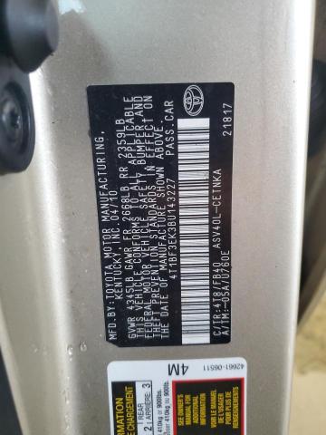 4T1BF3EK3BU143227 - 2011 TOYOTA CAMRY BASE 棕色 照片 12