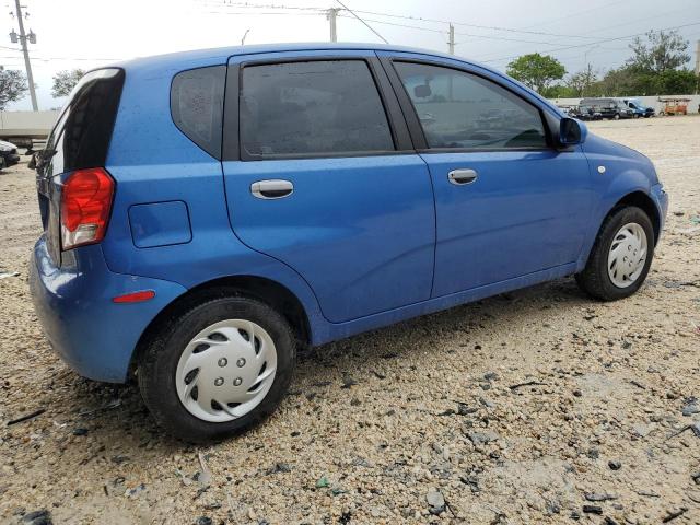 KL1TD666X6B682552 - 2006 CHEVROLET AVEO BASE BLUE photo 3