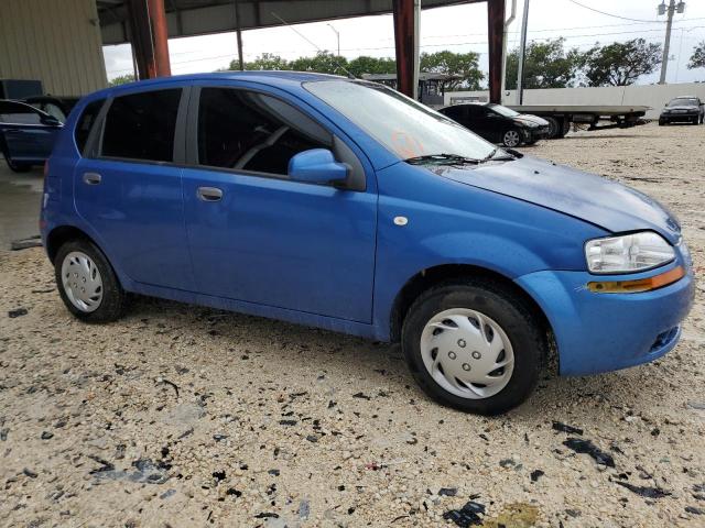 KL1TD666X6B682552 - 2006 CHEVROLET AVEO BASE BLUE photo 4