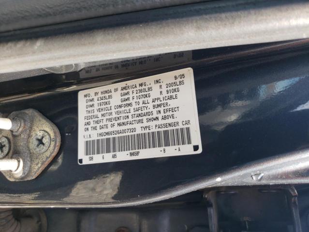 1HGCM66526A007320 - 2006 HONDA ACCORD EX 灰色 照片 12