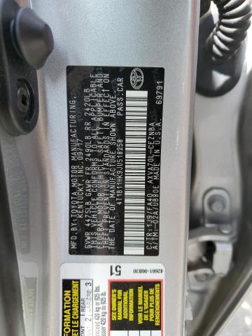 4T1B11HK9JU518258 - 2018 TOYOTA CAMRY L SILVER photo 12