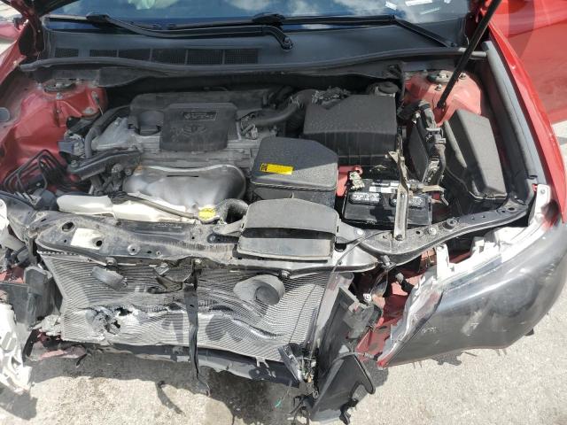 4T1BF1FK3CU551182 - 2012 TOYOTA CAMRY BASE RED photo 11