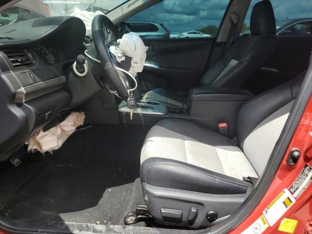 4T1BF1FK3CU551182 - 2012 TOYOTA CAMRY BASE RED photo 7