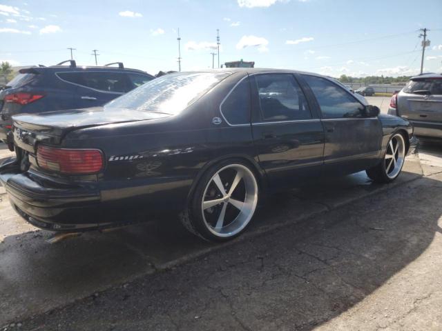 1G1BL52PXTR170382 - 1996 CHEVROLET IMPALA CLASSIC SS BLACK photo 3