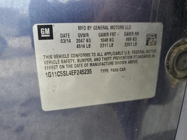 1G11C5SL4EF245235 - 2014 CHEVROLET MALIBU 1LT BLUE photo 12