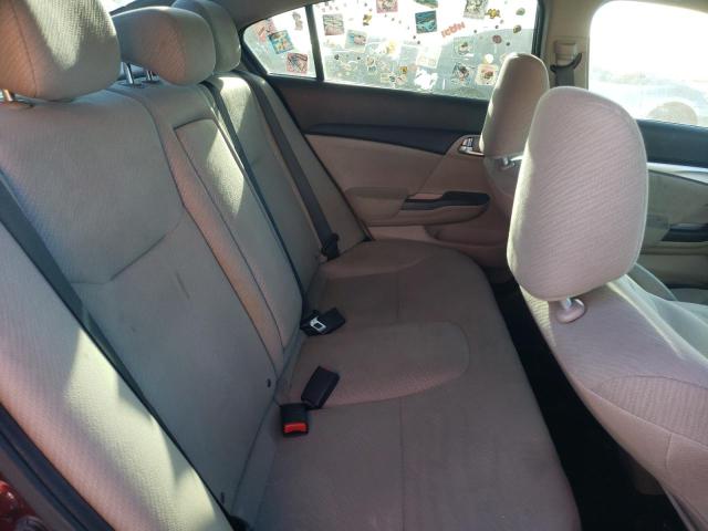 19XFB2F83DE236135 - 2013 HONDA CIVIC EX 勃艮第红 照片 10