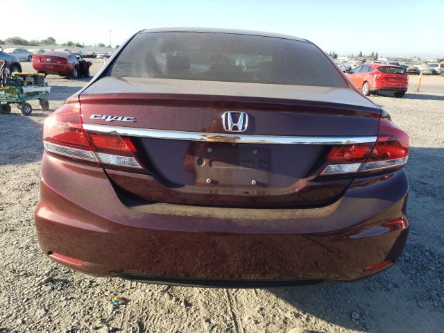 19XFB2F83DE236135 - 2013 HONDA CIVIC EX 勃艮第红 照片 6
