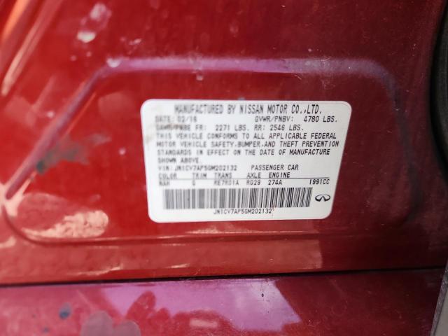 JN1CV7AP5GM202132 - 2016 INFINITI Q50 BASE Rot Foto 12