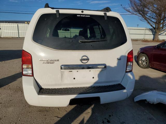 5N1AR18B18C609769 - 2008 NISSAN PATHFINDER S WHITE photo 6