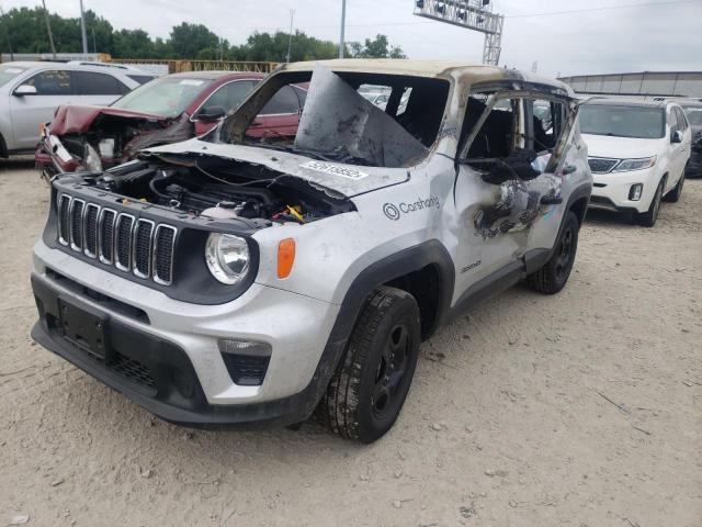 ZACNJDAB7MPN36516 - 2021 JEEP RENEGADE SPORT SILVER photo 2