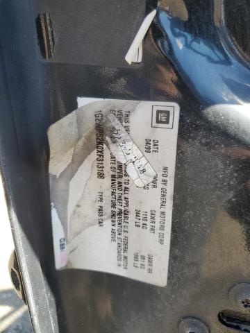 1G2WP52K0XF313188 - 1999 PONTIAC GRAND PRIX GT 黑色 照片 12