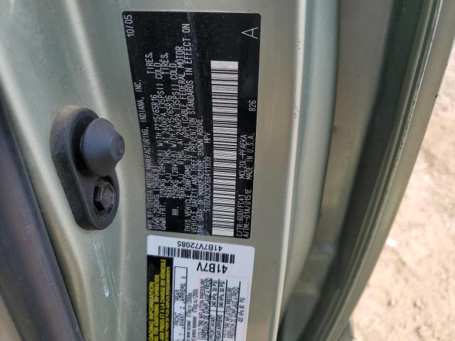 5TDZA23C76S411939 - 2006 TOYOTA SIENNA CE GREEN photo 14