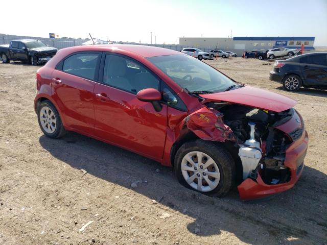 KNADM5A33E6401930 - 2014 KIA RIO LX RED photo 4