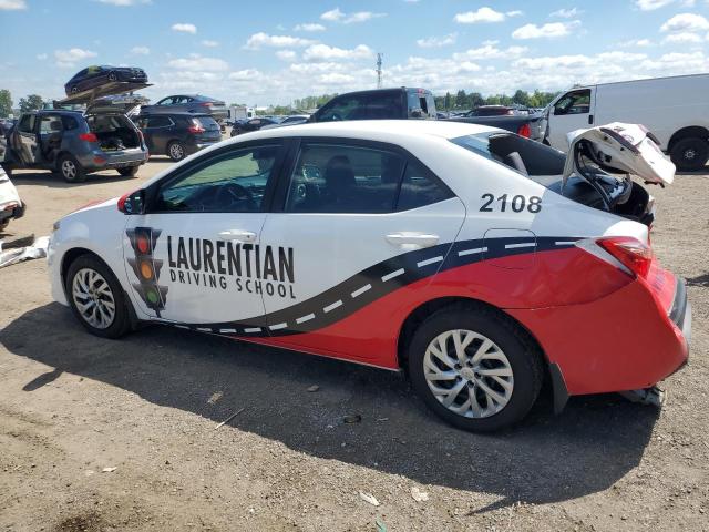 2T1BURHE9KC160534 - 2019 TOYOTA COROLLA L თეთრი ფოტო 2