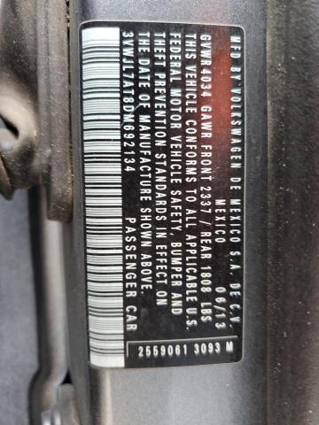 3VWJL7AT8DM692134 - 2013 VOLKSWAGEN BEETLE CHARCOAL photo 12